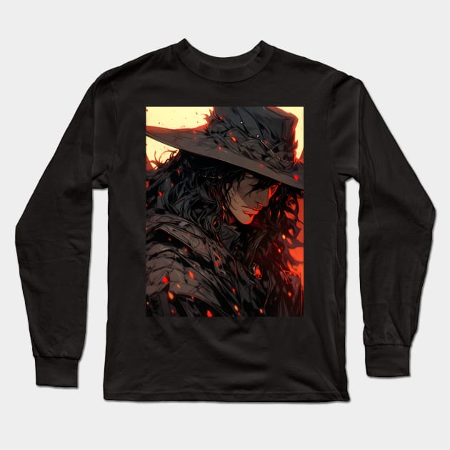 Hunters of the Dark: Explore the Supernatural World with Vampire Hunter D. Illustrations: Bloodlust Long Sleeve T-Shirt by insaneLEDP
